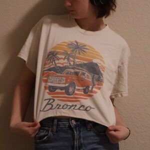 Beige Bronco Graphic Tee